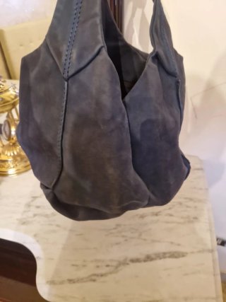 Borsa Tod's Grigia Pelle Scamosciata