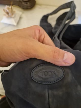 Borsa Tod's Grigia Pelle Scamosciata