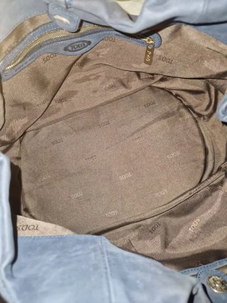 Borsa Tod's Grigia Pelle Scamosciata