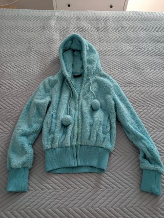 Bata chaqueta de TRAMAS Azul turquesa