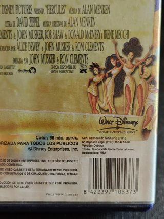 VHS Ercole (1998) - Walt Disney Home Video