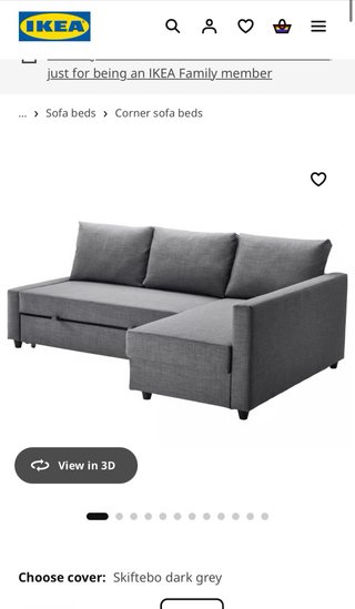 Sofá cama IKEA FRIHETEN