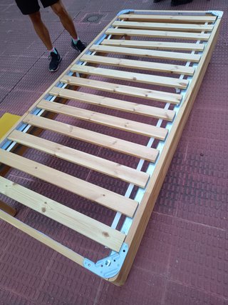 Cama individual con colchón