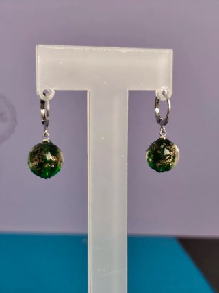 Lote 9 PARES  Pendientes Murano Oro