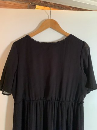 Vestido largo negro Junarose