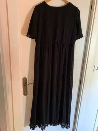 Vestido largo negro Junarose