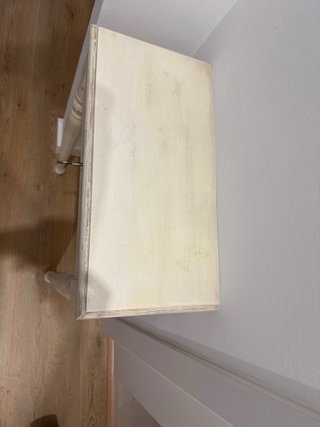 Mueble recibidor de madera blanco