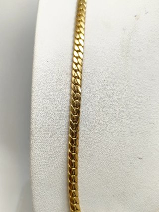 ORO NUEVO 18KT Cadena Cubana 5mm 45cm largo
