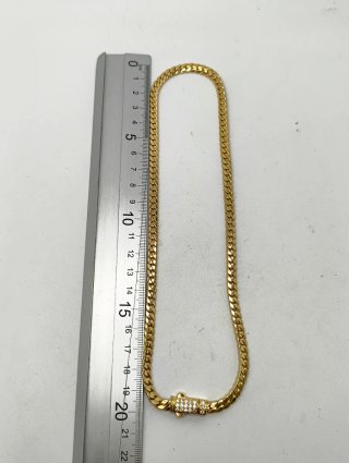 ORO NUEVO 18KT Cadena Cubana 5mm 45cm largo