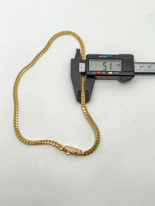 ORO NUEVO 18KT Cadena Cubana 5mm 45cm largo
