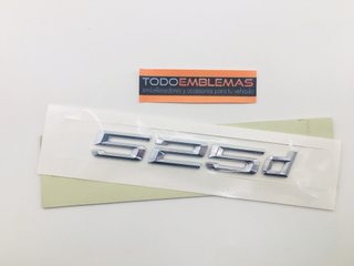 EMBLEMA LETRAS TRASERAS CROMADAS BMW 525D
