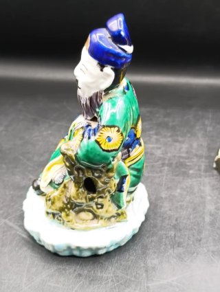 Pareja figuras japonesas porcelana