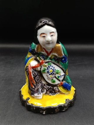 Pareja figuras japonesas porcelana
