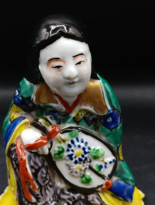 Pareja figuras japonesas porcelana