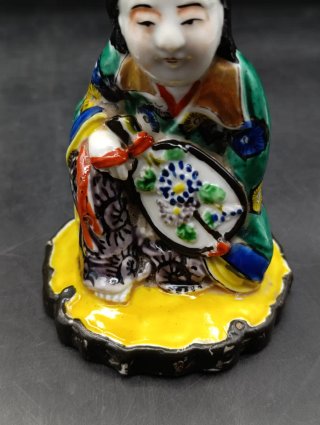 Pareja figuras japonesas porcelana