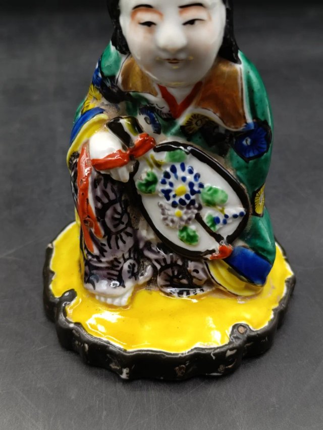 Pareja figuras japonesas porcelana