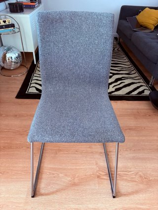 2 Sillas Comedor IKEA Volfgang Gris/Cromado