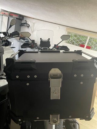 Maleta Moto 45L VEVOR Aluminio Negro