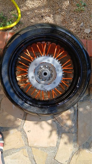 Llantas Supermotard KTM Naranja