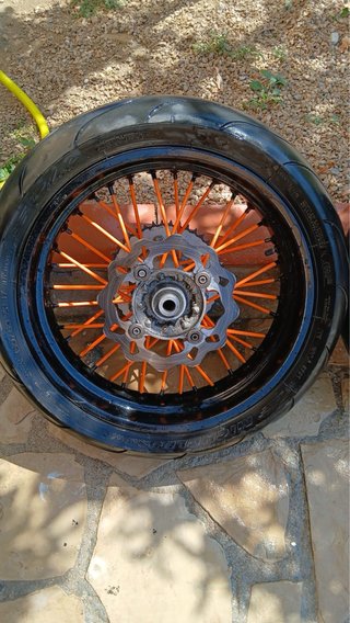 Llantas Supermotard KTM Naranja