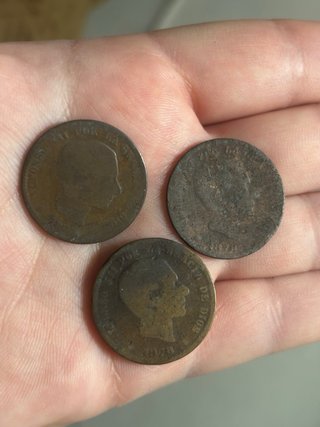 Lote 6 monedas Alfonso XII 1878