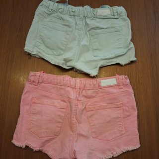 Lote 2 shorts Lefties texans vaqueros deshilachado