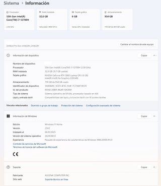 ASUS ZenBook Pro Duo 15 OLED i7-12700H