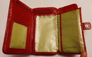 Monedero tarjetero rojo