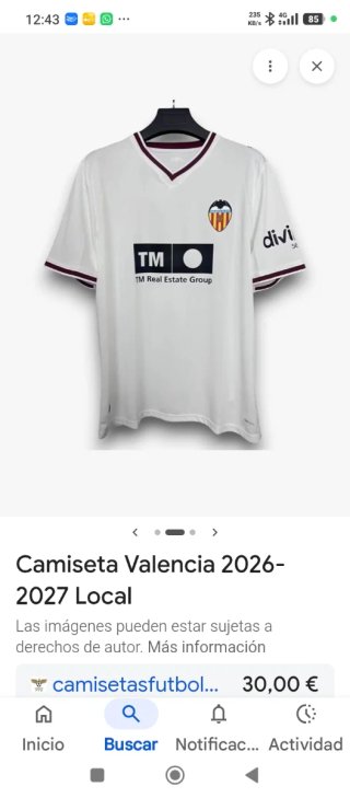 Camiseta Valencia CF 2026/2027 Local Puma