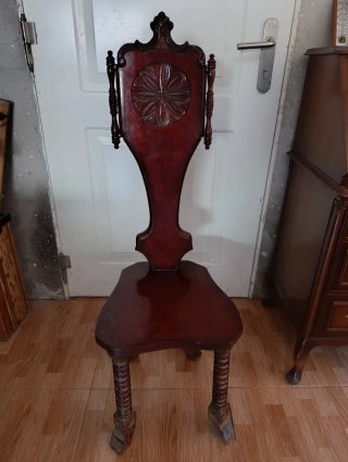Juego de 2 Sillas de Madera Antiguas
