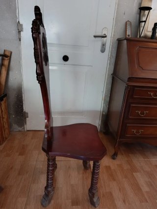 Juego de 2 Sillas de Madera Antiguas