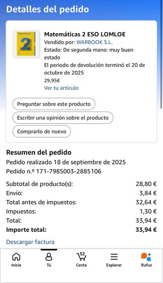 Libros de texto de matematicas de 2 ESO