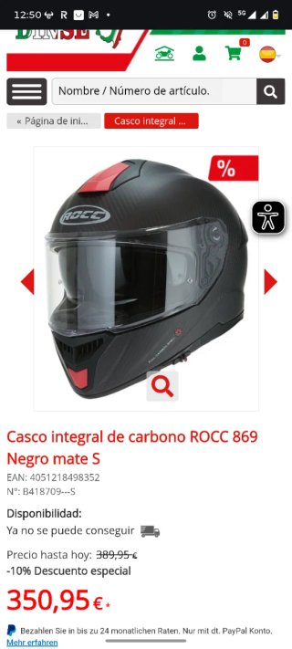 Casco Moto Carbono ROCC 869