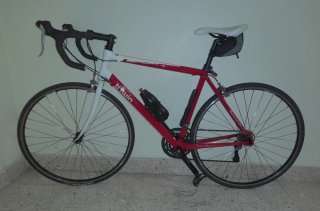 Bicicleta de carretera Btwin Sport Roja