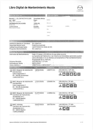 Mazda 3 2016 EDICION LUXURY