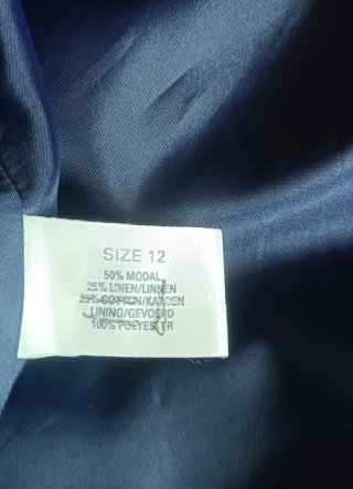 Elegante chaqueta de cuadros azul