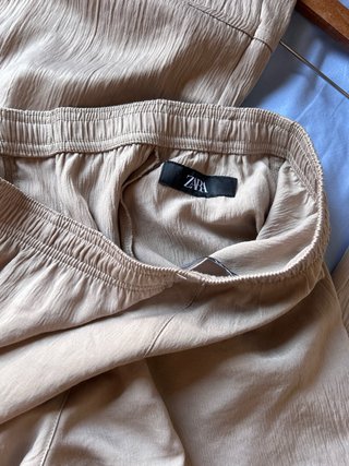 Pantalón Zara Beige Mujer