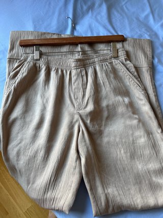 Pantalón Zara Beige Mujer