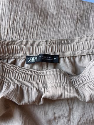 Pantalón Zara Beige Mujer