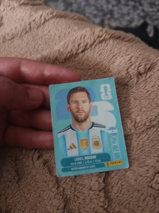 Cromo de Messi del mundial 2026
