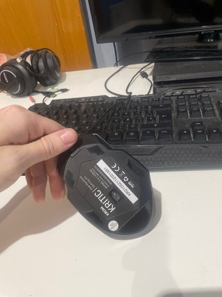 Teclado Gaming Krom Negro Con ratón y cascos