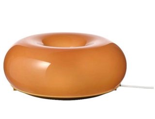 Lámpara Donut Naranja Cristal