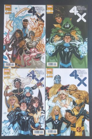 CÓMICS. PATRULLA-X + 4 FANTÁSTICOS. COMPLETA.