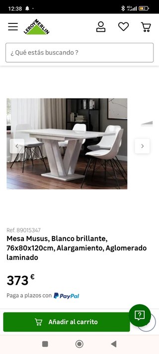 Mesa de salón moderna blanca