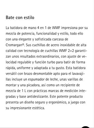 Batidora de mano WMF 4 en 1