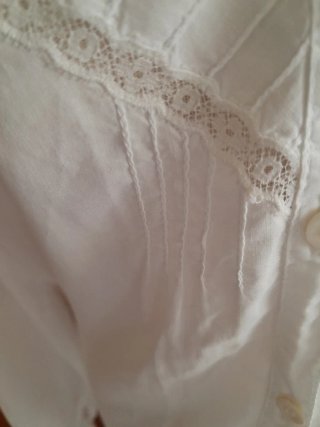 Camisa Román Vintage Artesanal Blanca