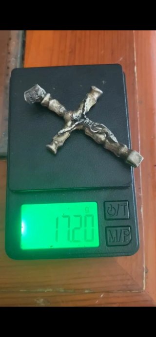 NEGOCIABLES  Colgante Cruz Plata 17.20g