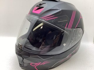Casco Scorpion Exo 390 Integral Negro y Rosa