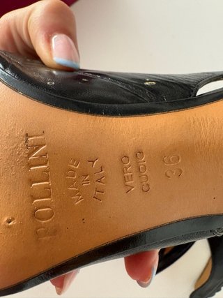 Zapatos Pollini tacón piel