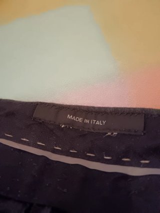 Coppia pantaloni in lino uomo neri